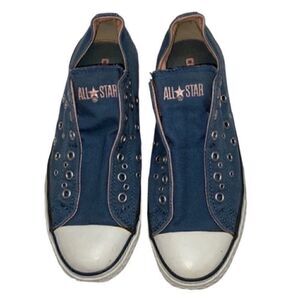 Converse Studded Blue Unisex Sneakers(Size 6
Men's,8 Women's)